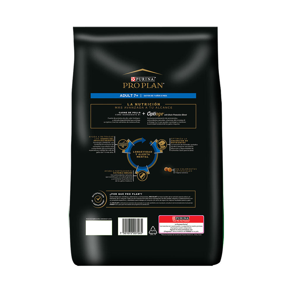 Concentrado Para Gato Pro Plan Adulto 7+ Chicken