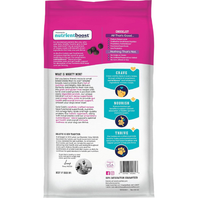 Concentrado Para Perro Solid Gold Mighty Mini Lamb