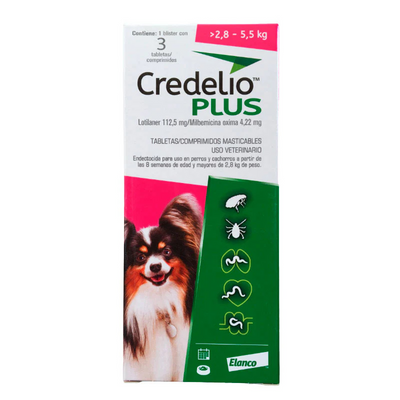 Desparasitante Para Perro Credelio Plus 3 Tabletas