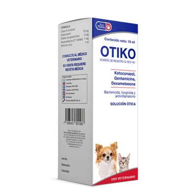 Medicamento en gotas para Mascota OTIKO 18 ml
