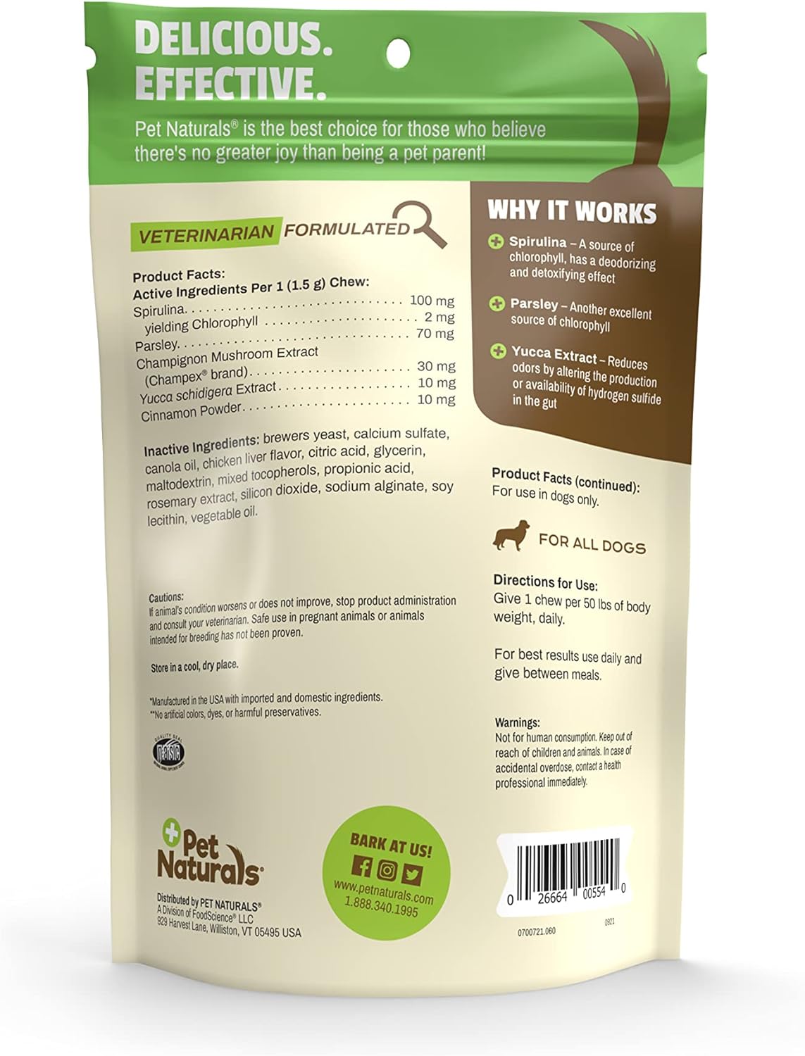 Treats Para Perro Pet Naturals Breath Bites 90 gr