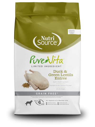 Concentrado Para Perro Nutrisource Pure Vita Duck & Green Lentils Entreé