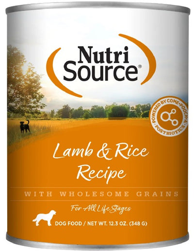 Alimento para perro Nutrisource Lamb y Rice lata 12.3 oz
