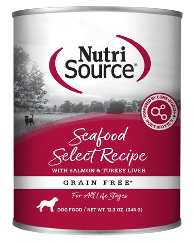 Alimento para perro Nutrisource Grain - Free Seafood lata 12.3 oz