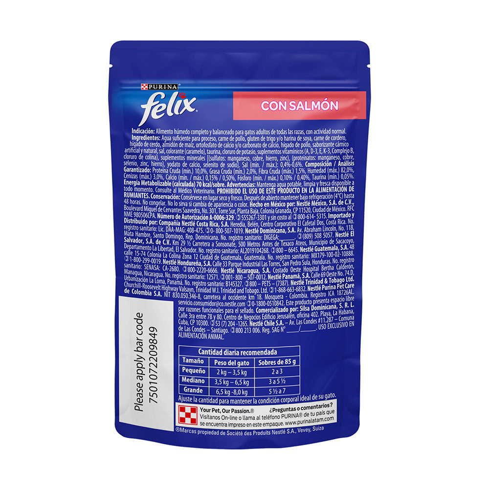 Alimento para Gato Félix Pouch Salmón Salsa