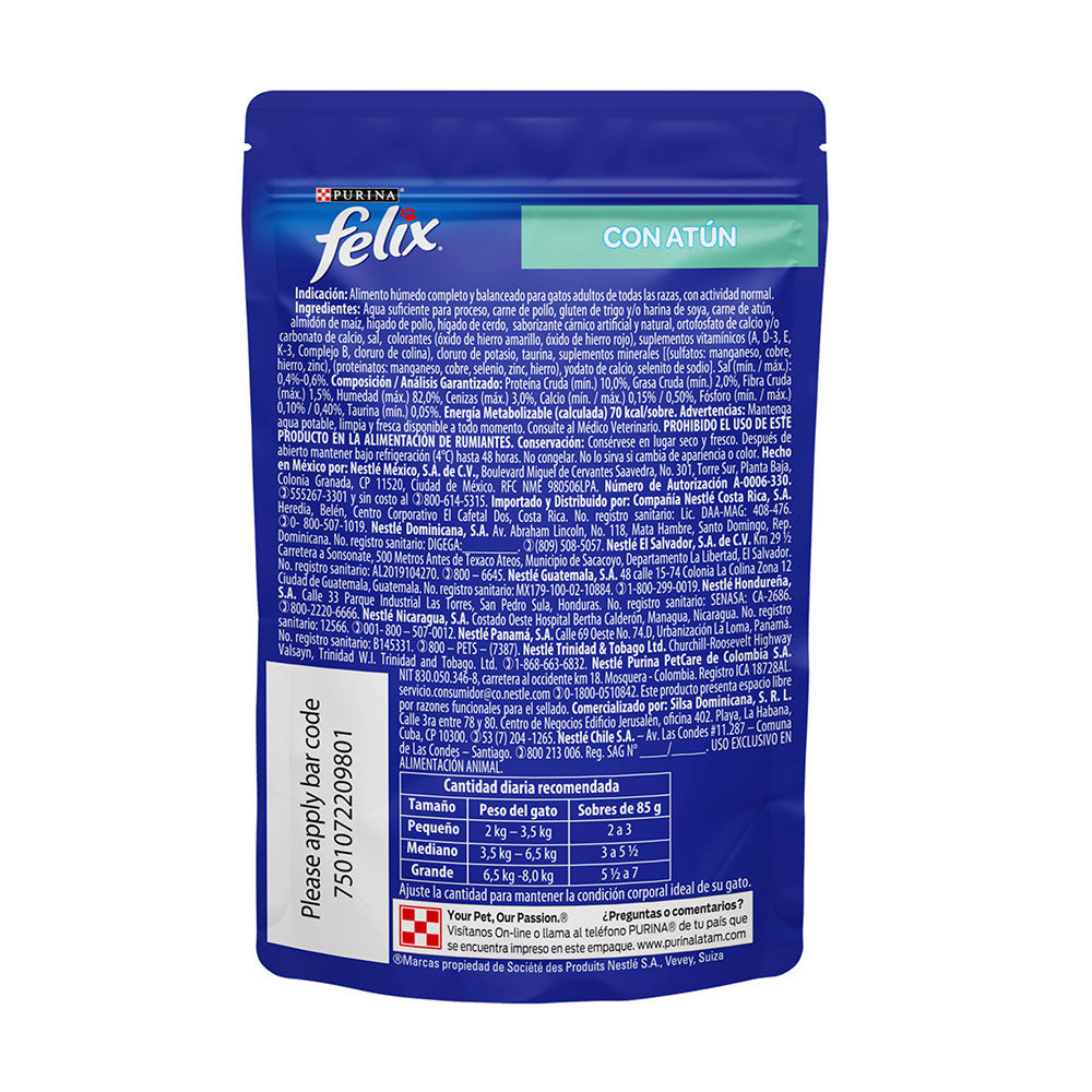 Alimento para Gato Félix Pouch Atún Salsa