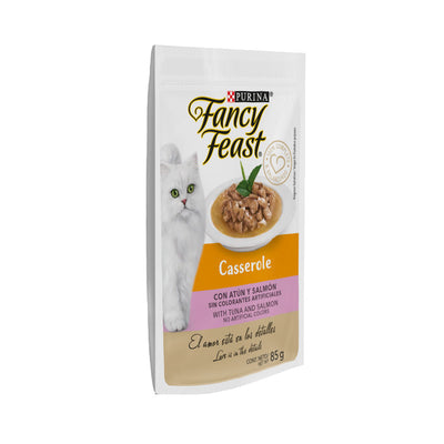 Alimento Para Gato Fancy Feast Petit Filets Casserole Atún Salmón Pouch