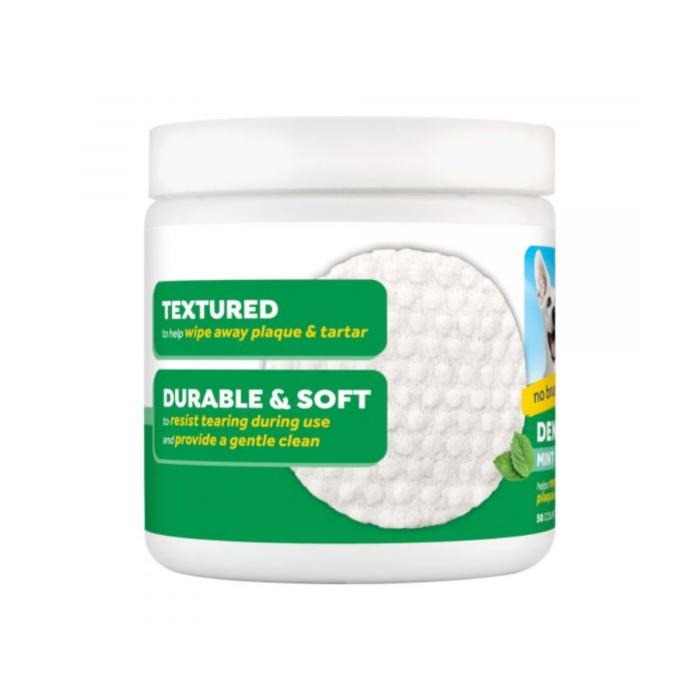Toallitas Dentales Para Perro TropiClean Con Menta