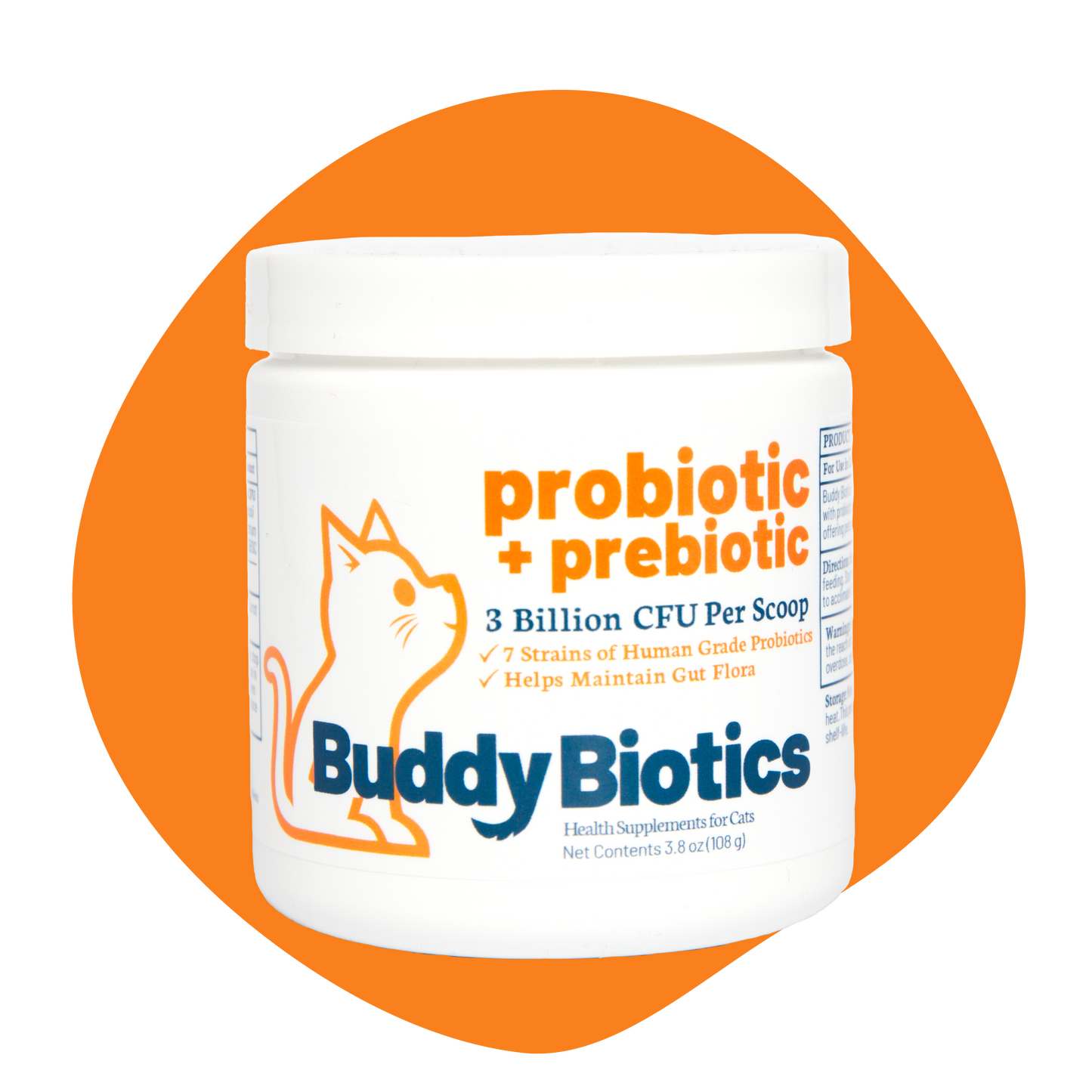 Suplemento para Gato Buddy Biotics Probiotic & Prebiotic en polvo