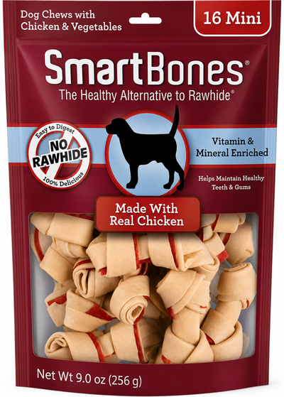 SmartBones dog treat chicken bones mini small (16pk)