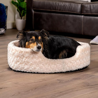 Cama Furhaven Ovalada Ortopédica Beige Medium