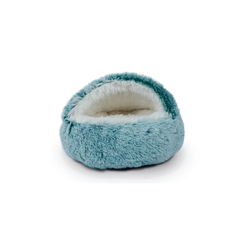 Cama redonda verde para gato M-Pets Snugo Eco