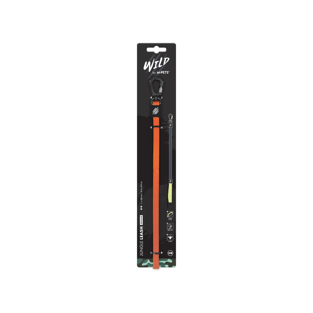 Correa para perro M-Pets Jungle Regular camuflaje naranja