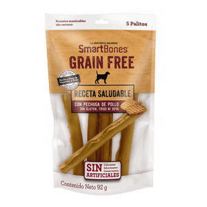 Premio Masticable Para Perro Smartbones Grain Free Palitos