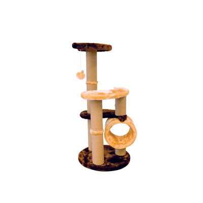 Rascador para gato M-Pets Ventux color café y naranja