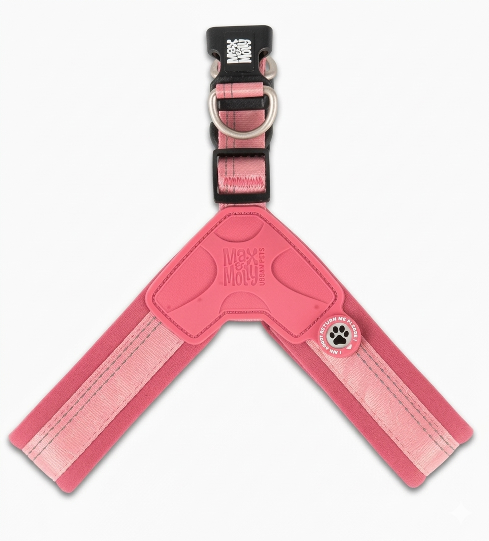 Arnés para perro Max and Molly Q-Fit Matrix color rosado