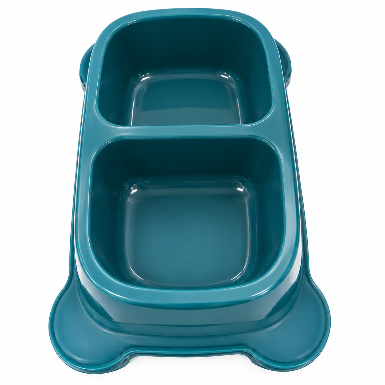 Plato para perro M-Pets doble cuadrado