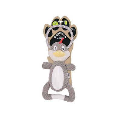 Juguete para perro M-Pets pollo gris y blanco