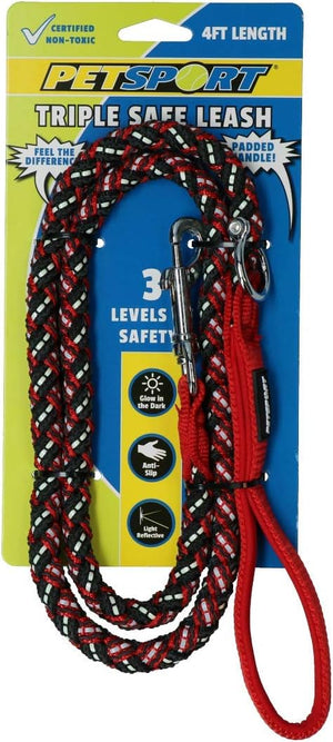 Correa Para Perro Petsport Triple Roja