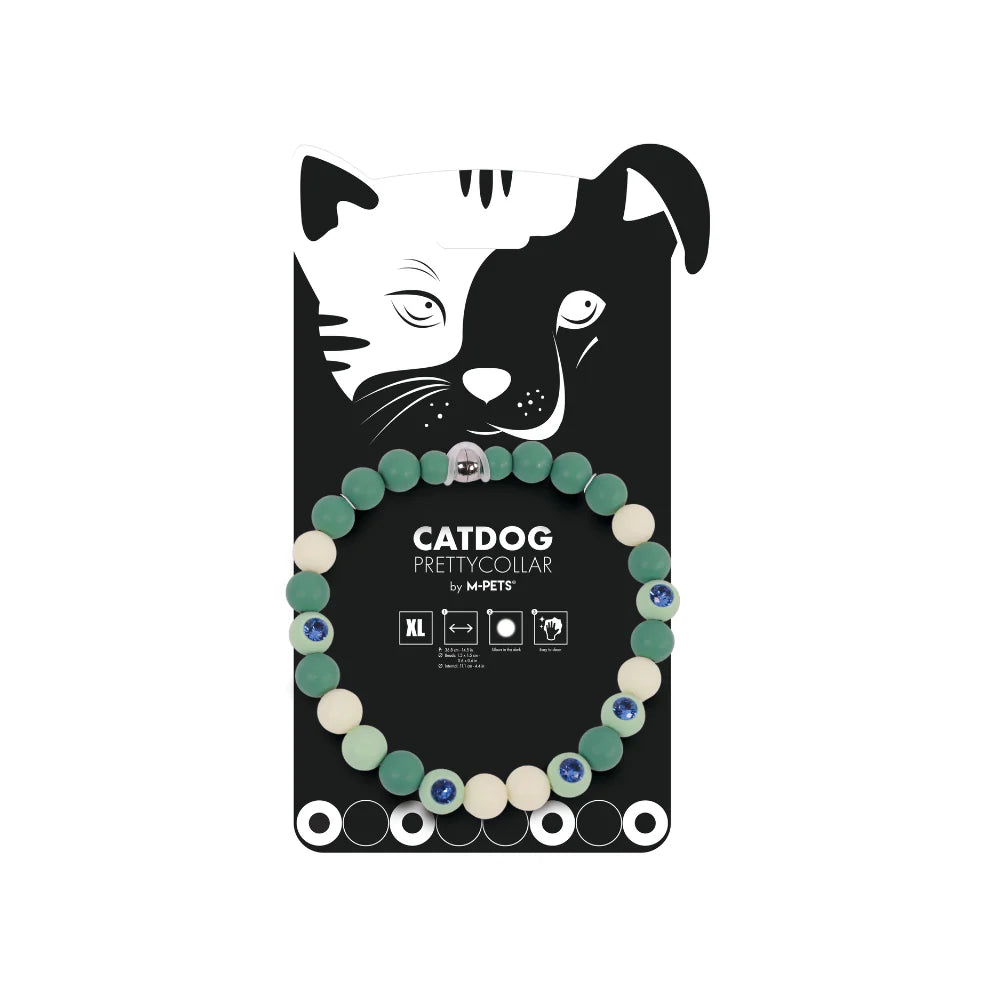 Collar Para Gato M-Pets CatDog Verde Luminoso