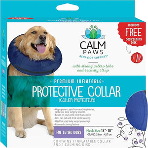 Collar Protector Para Perro Calm Paws Con Disco Calmante