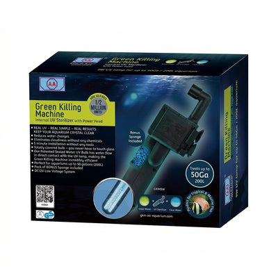 Bomba y limpiador UV p/pecera AA Aquarium Mini Green Killing Machine