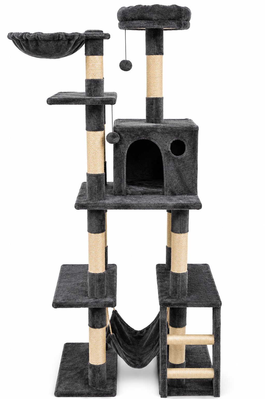 Torre para gatos, 4 niveles Daxilai CT015 negro large