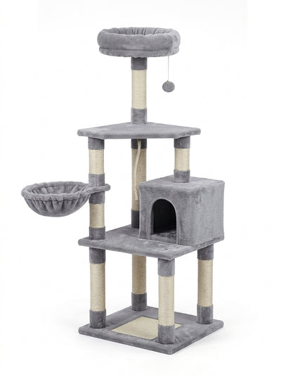 Torre para gatos Daxilai CT031 2 niveles gris