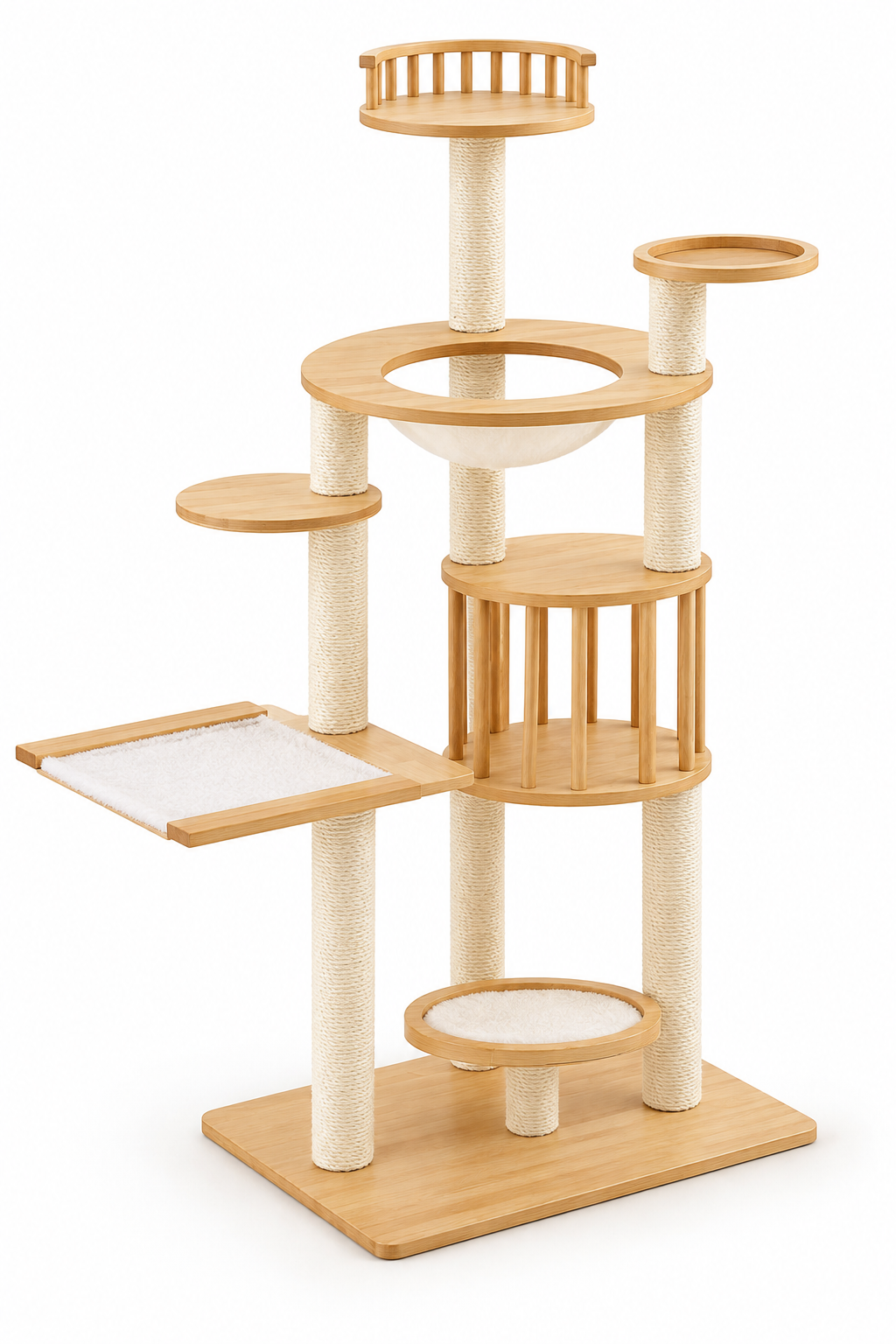 Torre para gatos Daxilai WCT065 4 niveles café