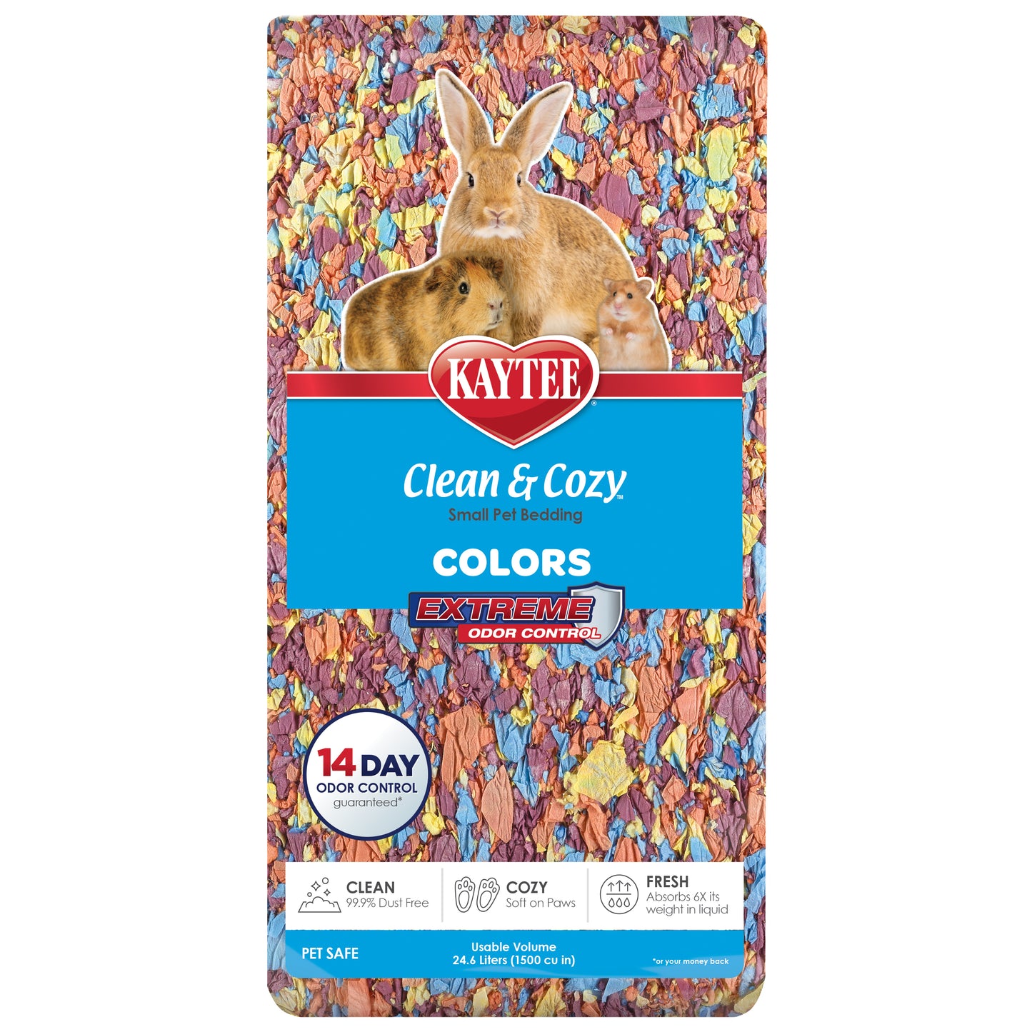 Viruta para roedores Kaytee Clean & Cozy Kaleidoscope