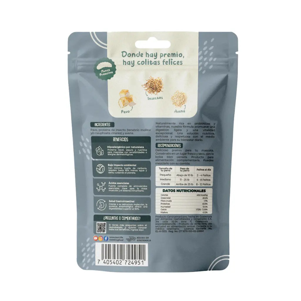 Treat para perro Kani palitos de nueva proteína