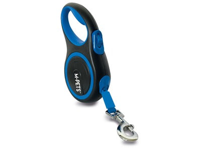 Correa M-Pets Retractil Liberty Azul
