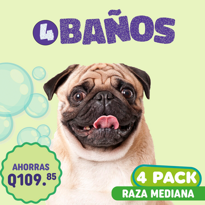 Baño 4Pack Raza Mediana