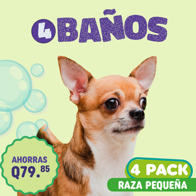 Baño 4Pack Raza Pequeña