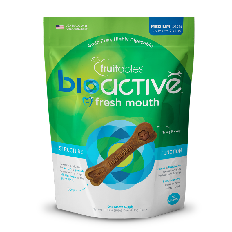 Premios Para Perro Fruitables Fresh Mouth Mediana