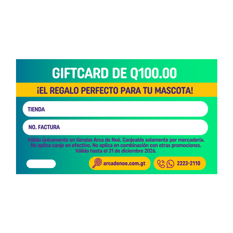 Gift Card Para Consentir a tu Mascota