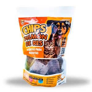 Premio Yummie Deshidratados Pulmon de Res para Perro y Gato