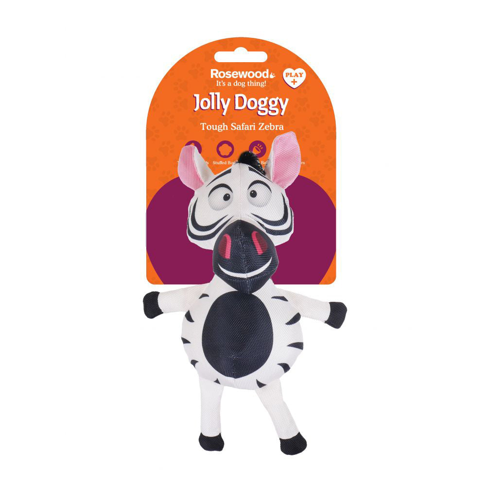 Juguete Roosewood Jolly Safari Tough Zebra White