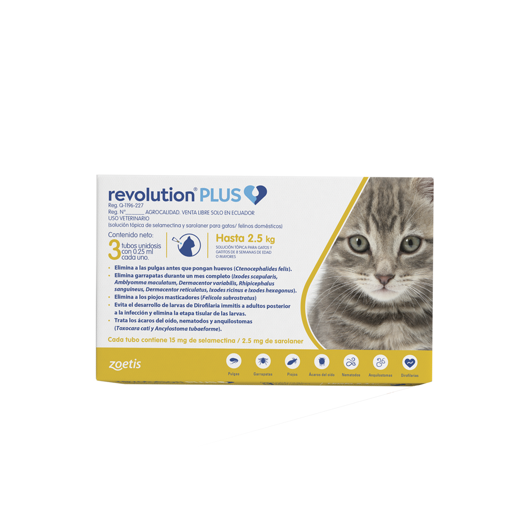 Pipeta para Gato Revolution Plus hasta 5.5 Lbs.