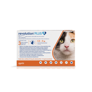 Pipeta para Gato Revolution Plus 5.5 Lbs. hasta 11 Lbs. - 3 Unidades