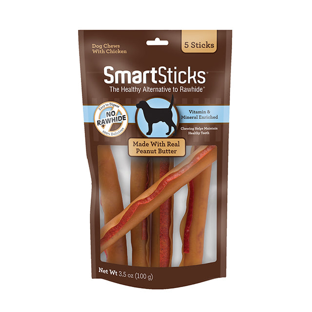 Premio Masticable Para Perro Smartbones Mantequilla de Maní