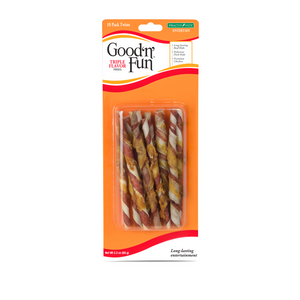 Hueso de Carnaza Good'n'Fun Triple Flavor Twists