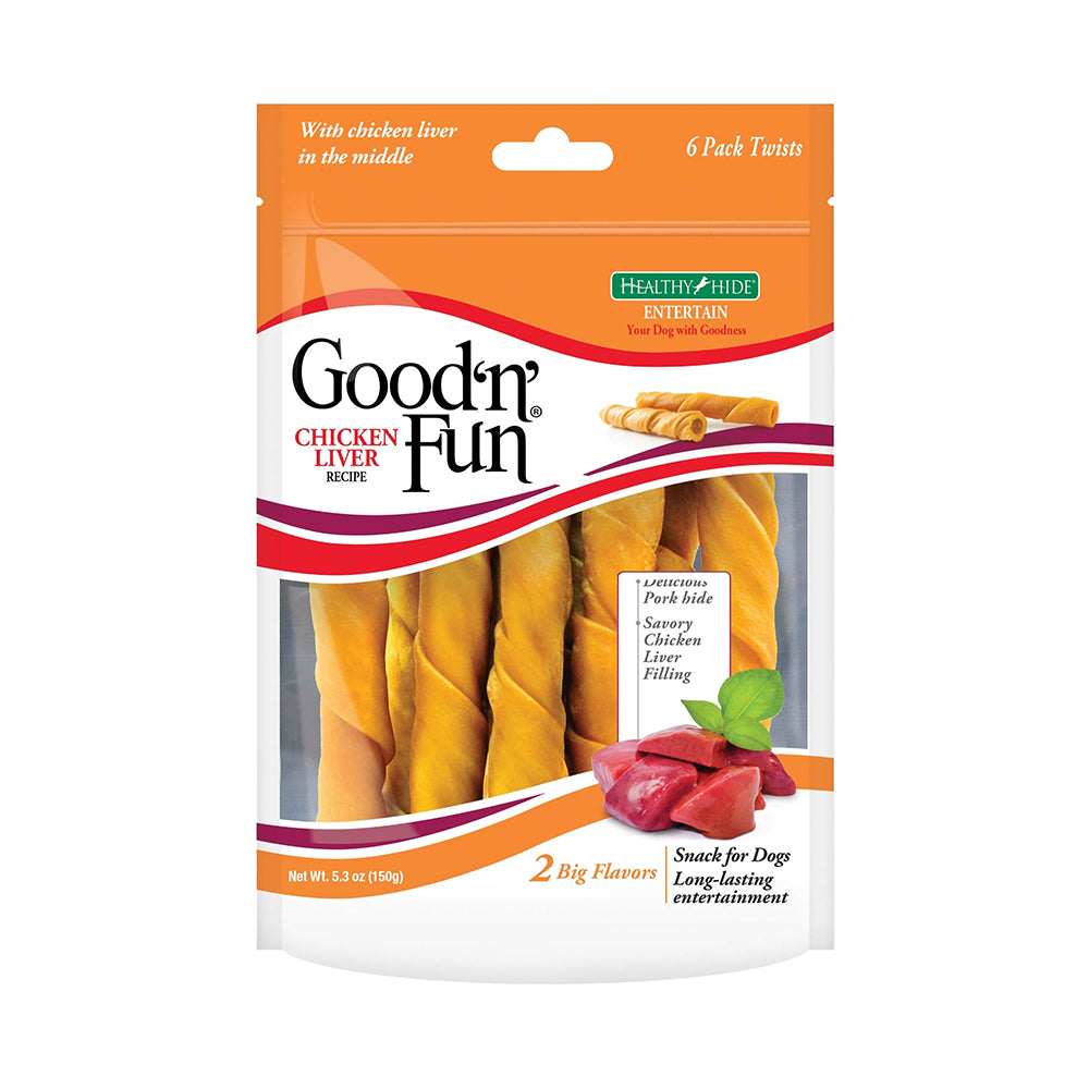 Hueso de Carnaza Good'n'Fun Stuffed Liver Twist