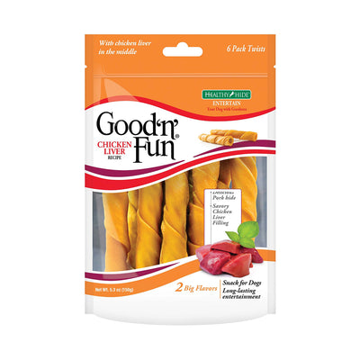 Hueso de Carnaza Good'n'Fun Stuffed Liver Twist