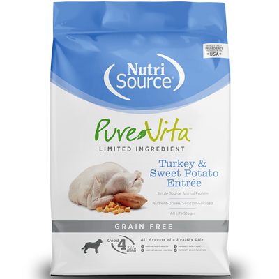 Concentrado para Perro NutriSource Grain-Free Pura Vita Turkey & Sweet Potato