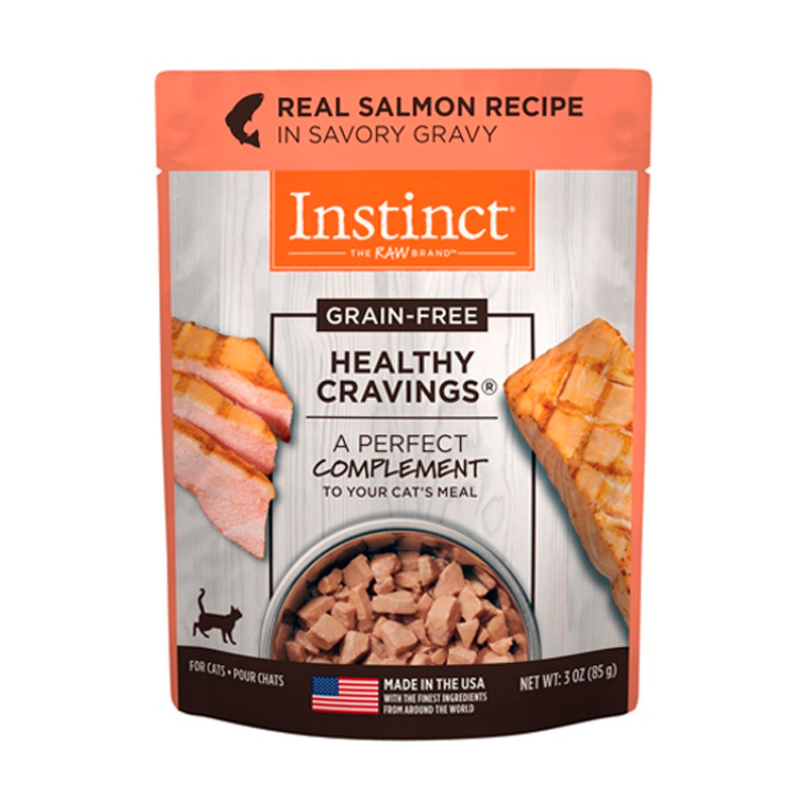 Alimento para Gato Instinct Healthy Gravings Salmón Pouches