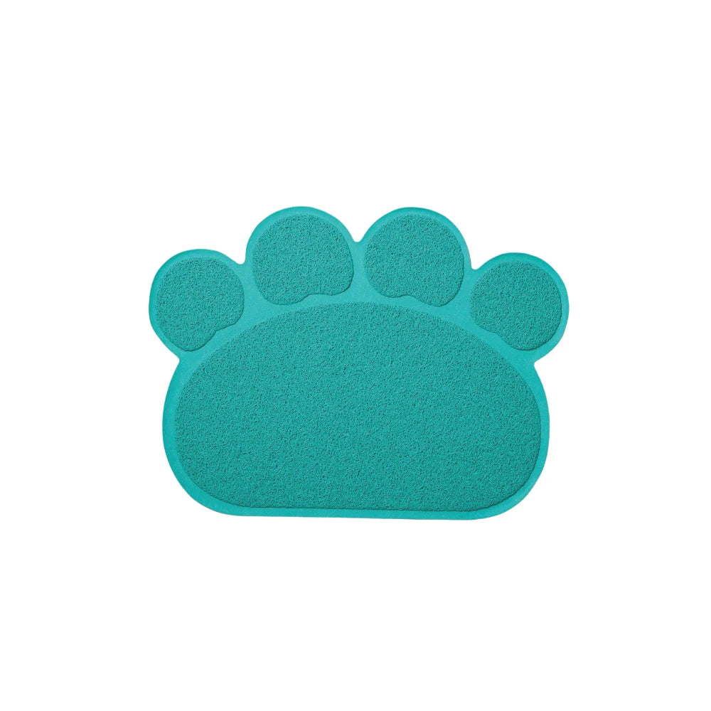 M-Pets Paw Cat Litter Mat - Blue