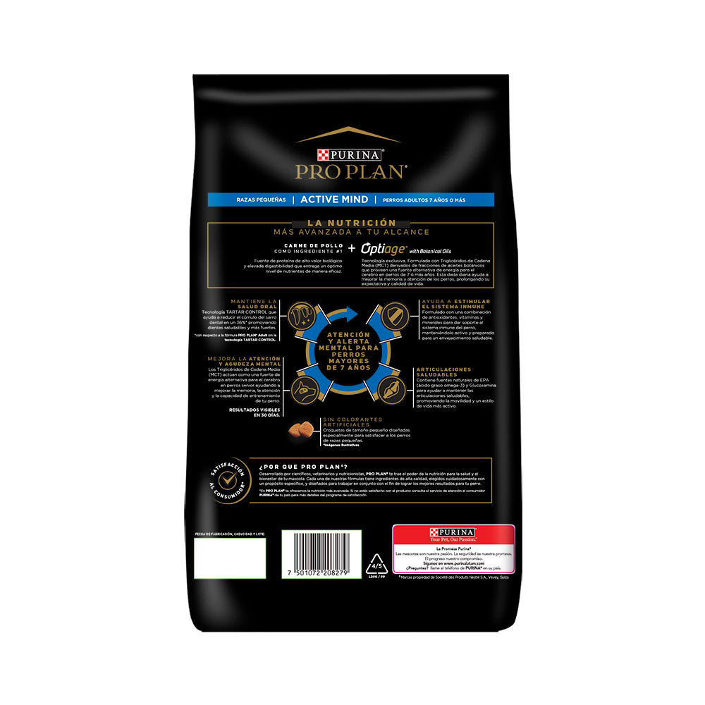 Concentrado para Perro Pro Plan Active Mind Senior Raza Pequeña