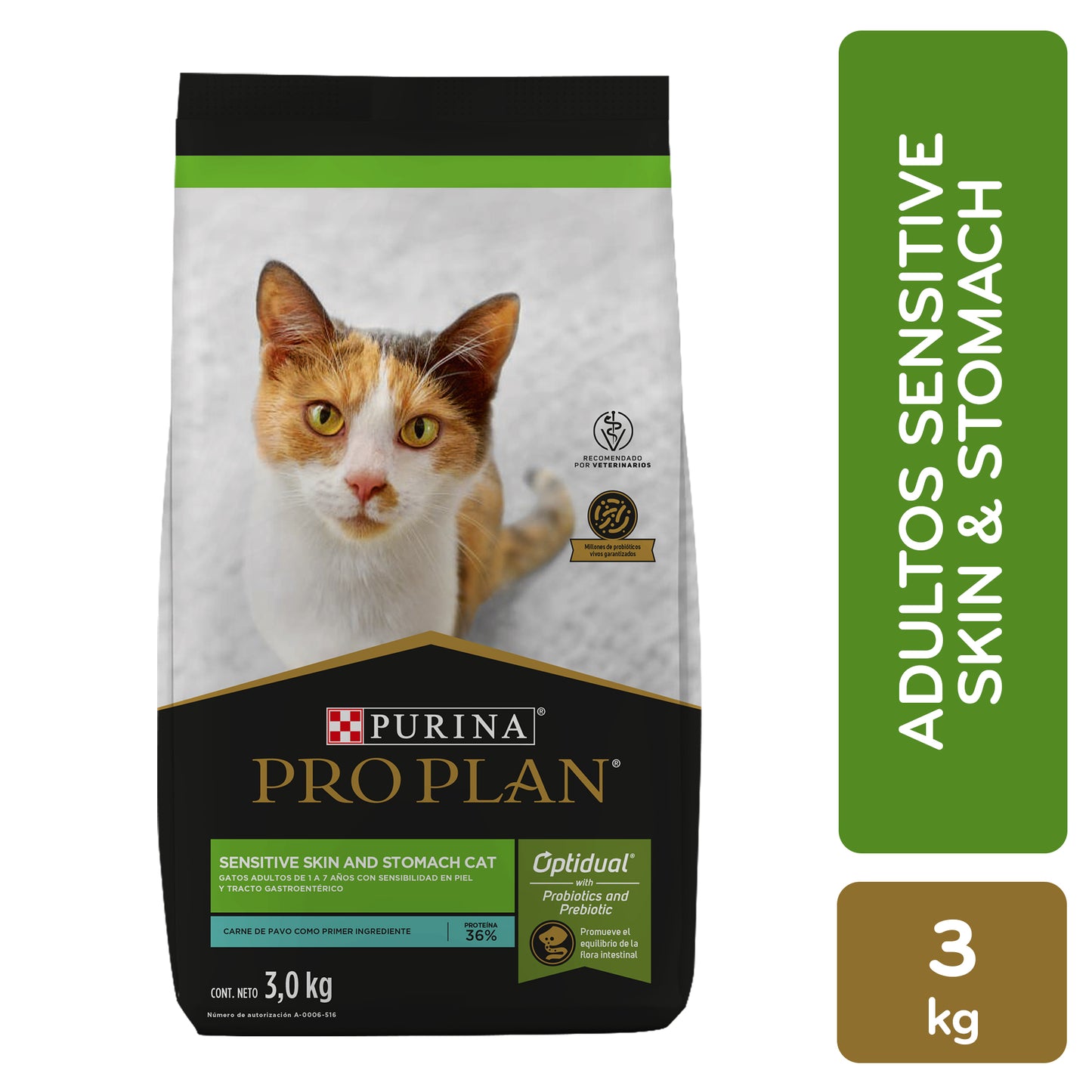 Concentrado Para Gato Pro Plan Adulto Sensitive Skin and Stomach