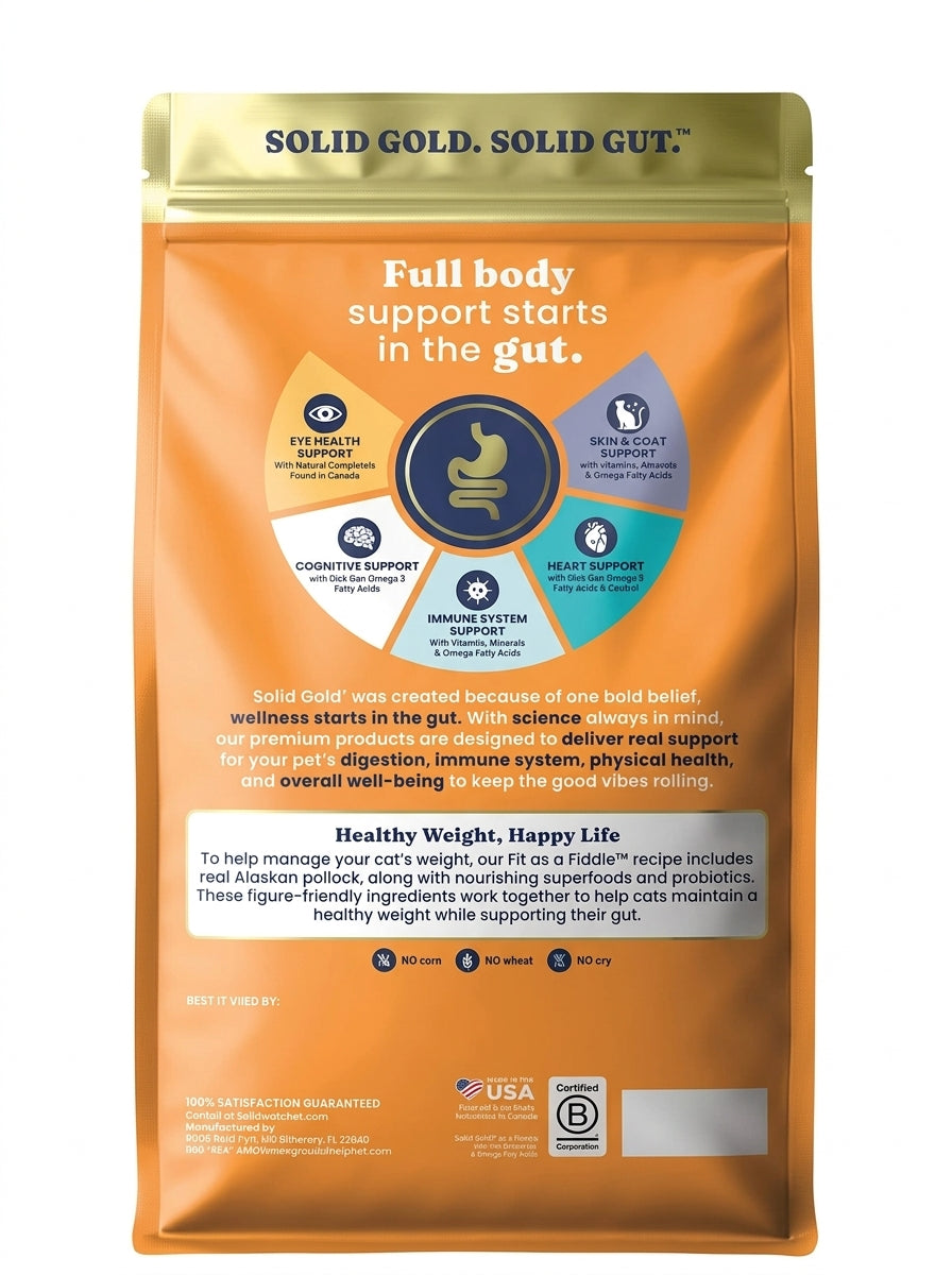 Concentrado Para Gato Solid Gold Fit As A Fiddle Alaskan Pollock